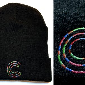 Embroidered logo beanie