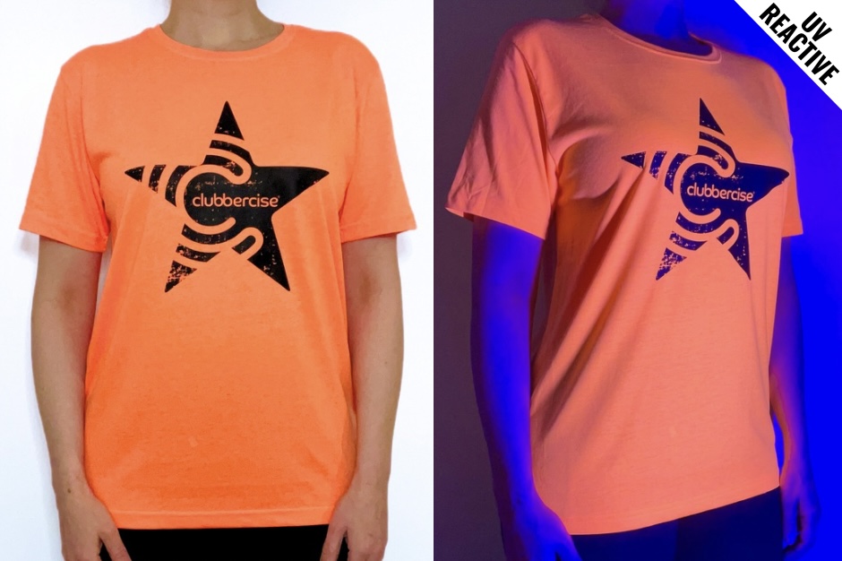 STAR neon orange t-shirt