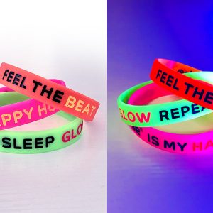 Mixed WRISTBANDS B Pink/Green/Orange (pack of 3)