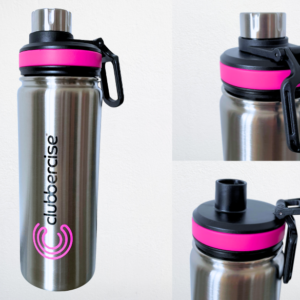 CLUBBERCISE insulated stainless steel water bottle