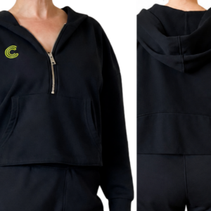 ICON luxe oversized half zip hoodie