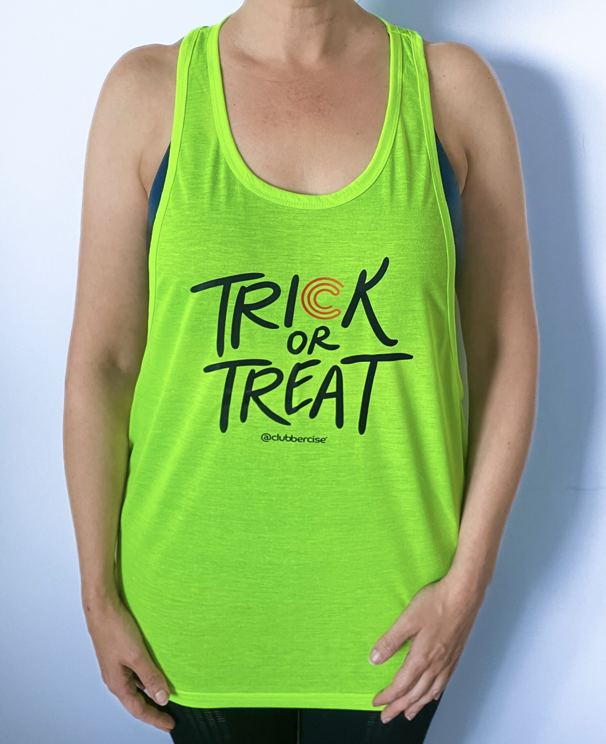 TRICK OR TREAT green racerback - Image 2